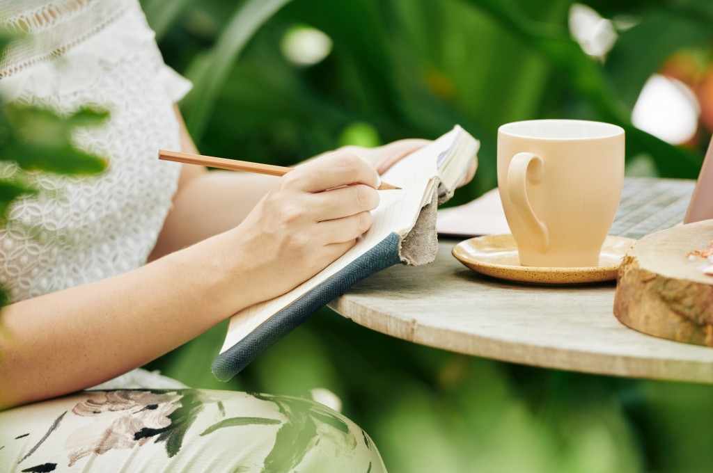 Image showing Woman Journaling