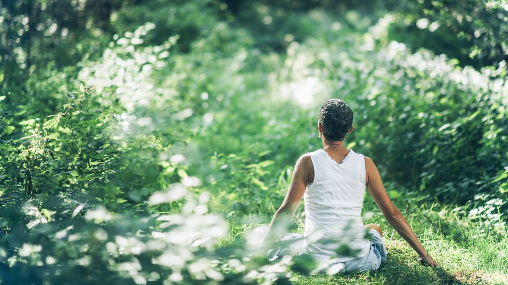 Woman Meditating in Nature