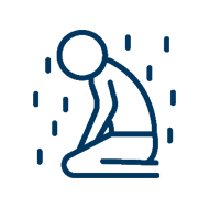 Icon Showing Pain Draining Energy and Finance